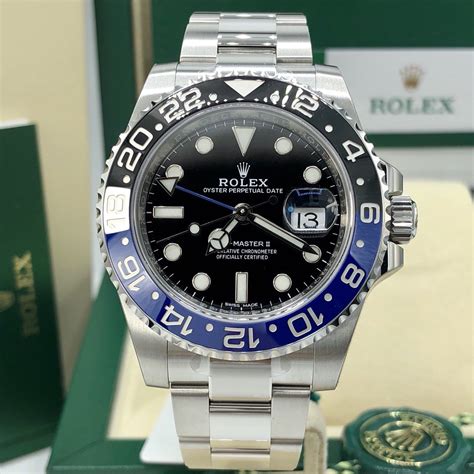 rolex gmt master ii batman usato|rolex gmt master 2 nero.